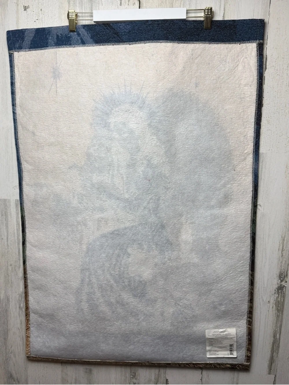 Guardian Angel Dona Gelsinger Hanging Tapestry 35x22 Protection Church Guide 90s